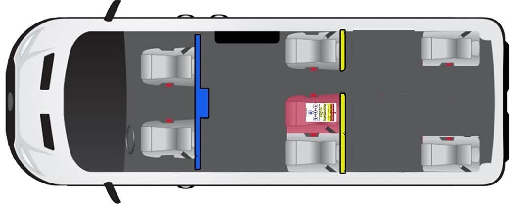 Night Ride Social Distancing layout